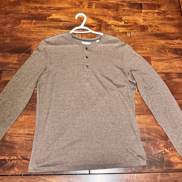 Billy Reid Other - Billy Reid Men’s Henley Long Sleeve | Medium | Brown